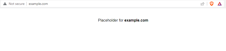 Placeholder for example.com